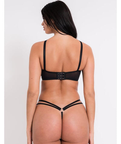 Scantilly Centrepiece Thong - Black Knickers