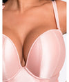 Scantilly Classique Plunge Padded Strapless Bodysuit - Powdery Pink Bodysuits & Basques