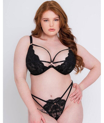 Scantilly Embrace Deep Plunge Bra - Black Bras