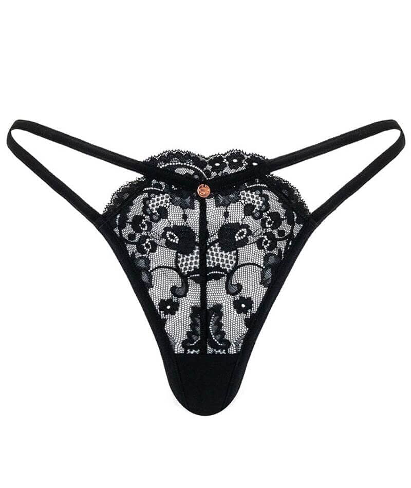 Scantilly Embrace Thong - Black Knickers