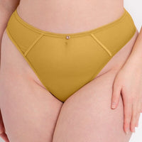 Scantilly Exposed High Waist Thong - Ochre Yellow