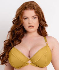 Scantilly Exposed Plunge Bra - Ochre Yellow