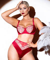 Scantilly Fallen Angel Balcony Bra - Garnet Red Bras