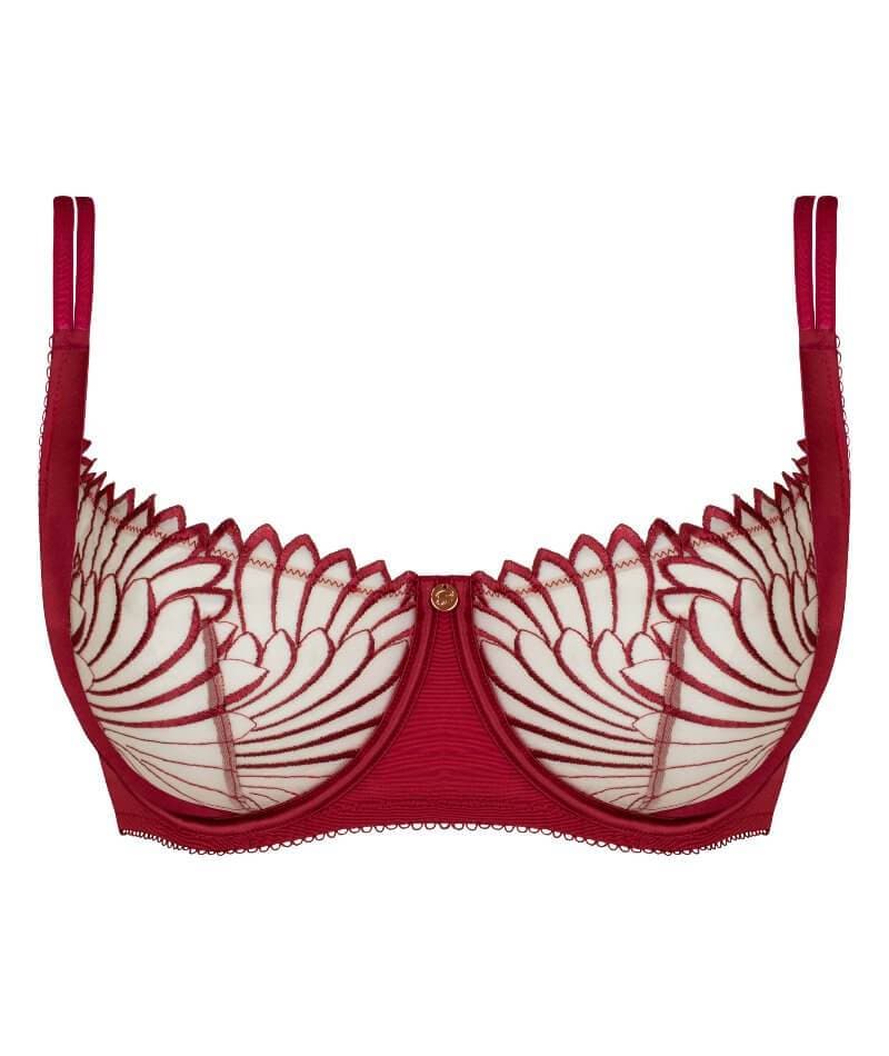Scantilly Fallen Angel Balcony Bra - Garnet Red Bras