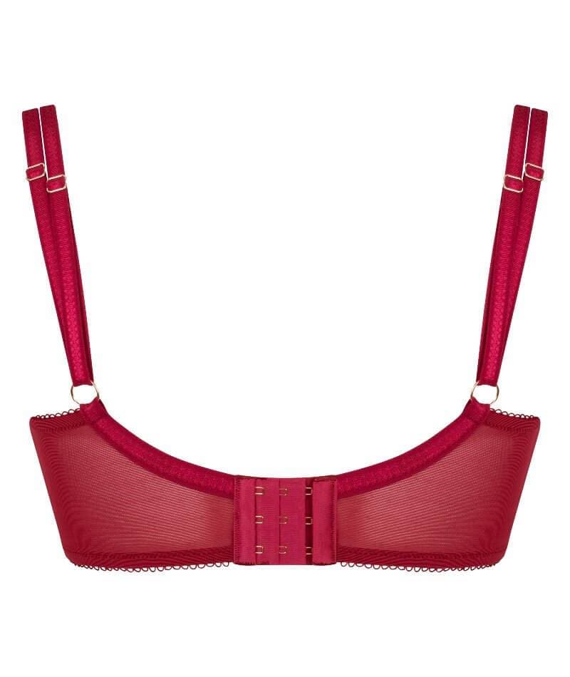 Scantilly Fallen Angel Balcony Bra - Garnet Red Bras