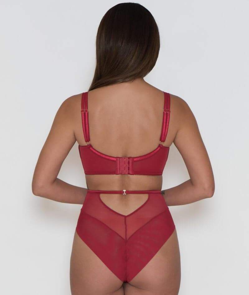 Scantilly Fallen Angel Balcony Bra - Garnet Red Bras