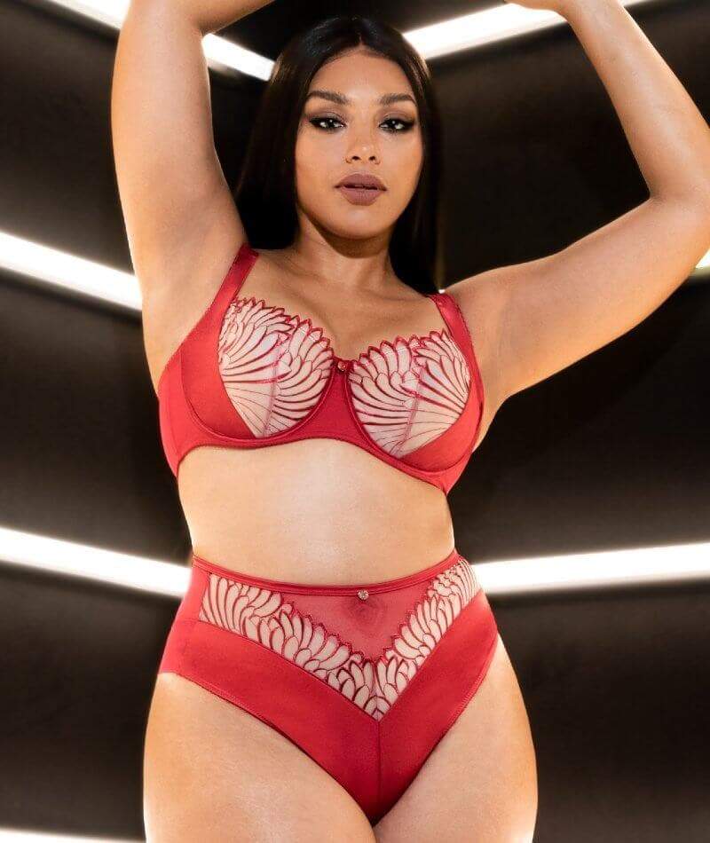 Scantilly Fallen Angel Balcony Bra - Garnet Red Bras