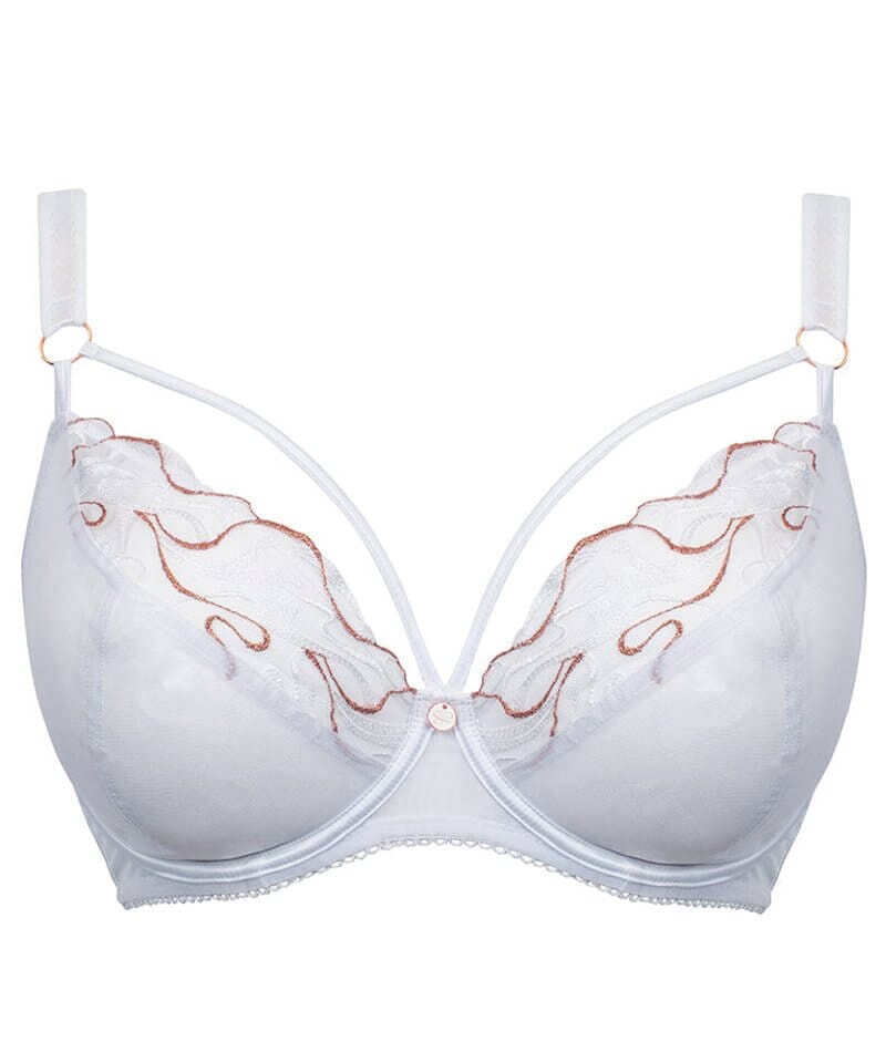 Scantilly Fascinate Plunge Bra - White Bras