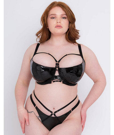 Scantilly Fatale Padded Half Cup Bra - Black Bras