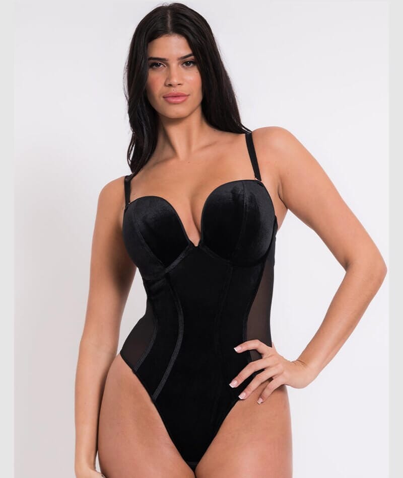 Scantilly Icon Plunge Strapless Padded Bodysuit - Black Bodysuits & Basques