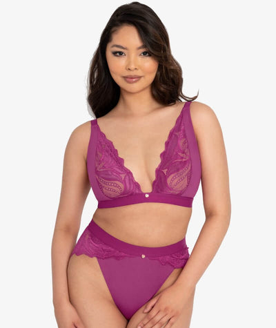 Scantilly Indulgence Bralette - Orchid/Latte Bras