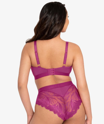 Scantilly Indulgence High Waist Brief - Orchid/Latte Knickers