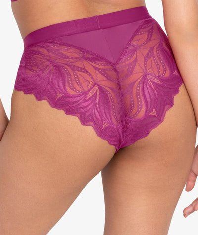 Scantilly Indulgence High Waist Brief - Orchid/Latte Knickers