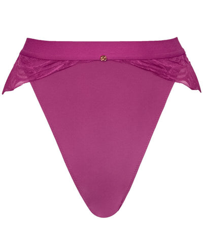 Scantilly Indulgence High Waist Brief - Orchid/Latte Knickers