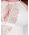 Scantilly Indulgence Stretch Lace Bodysuit - Ivory Bodysuits & Basques