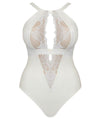 Scantilly Indulgence Stretch Lace Bodysuit - Ivory Bodysuits & Basques