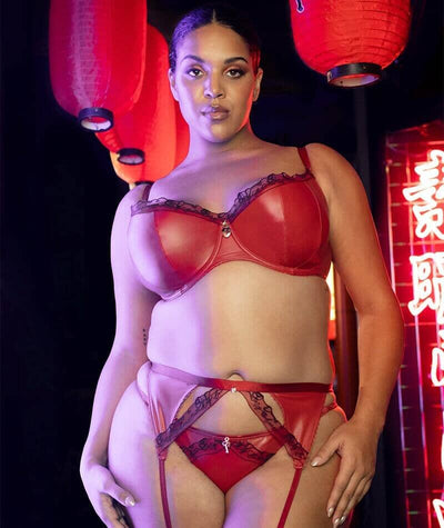 Scantilly Key to My Heart Padded Half Cup Bra - Rouge Bras