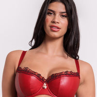 Scantilly Key to My Heart Padded Half Cup Bra - Rouge