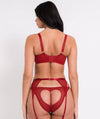 Scantilly Key to My Heart Suspender Belt - Rouge Knickers