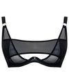 Scantilly Peep Show Deep Plunge - Bra Black Bras