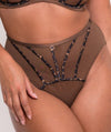 Scantilly Senses High Waist Brief - Leopard Brown Knickers