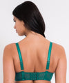 Scantilly Senses Plunge Bra - Verdigris Green Bras
