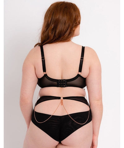 Scantilly Unchained High Waist Brief - Black Knickers