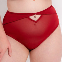 Scantilly Unchained High Waist Brief - Deep Red