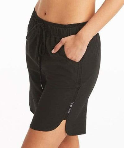 Sea Level Eco Essentials 7" Swim Boardshort- Black Swim