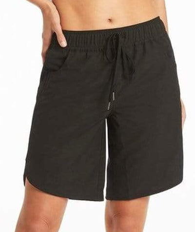 Sea Level Eco Essentials 9" Swim Boardshort- Black Swim