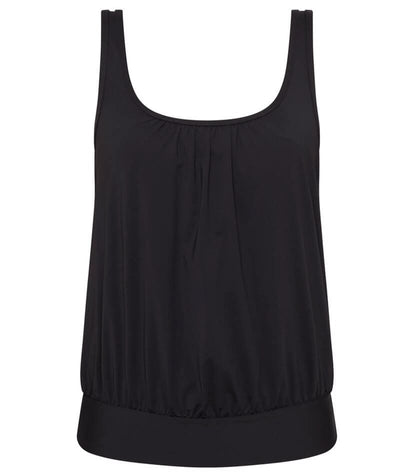 Sea Level Eco Essentials Blouson Tank Singlet Top - Black Swim