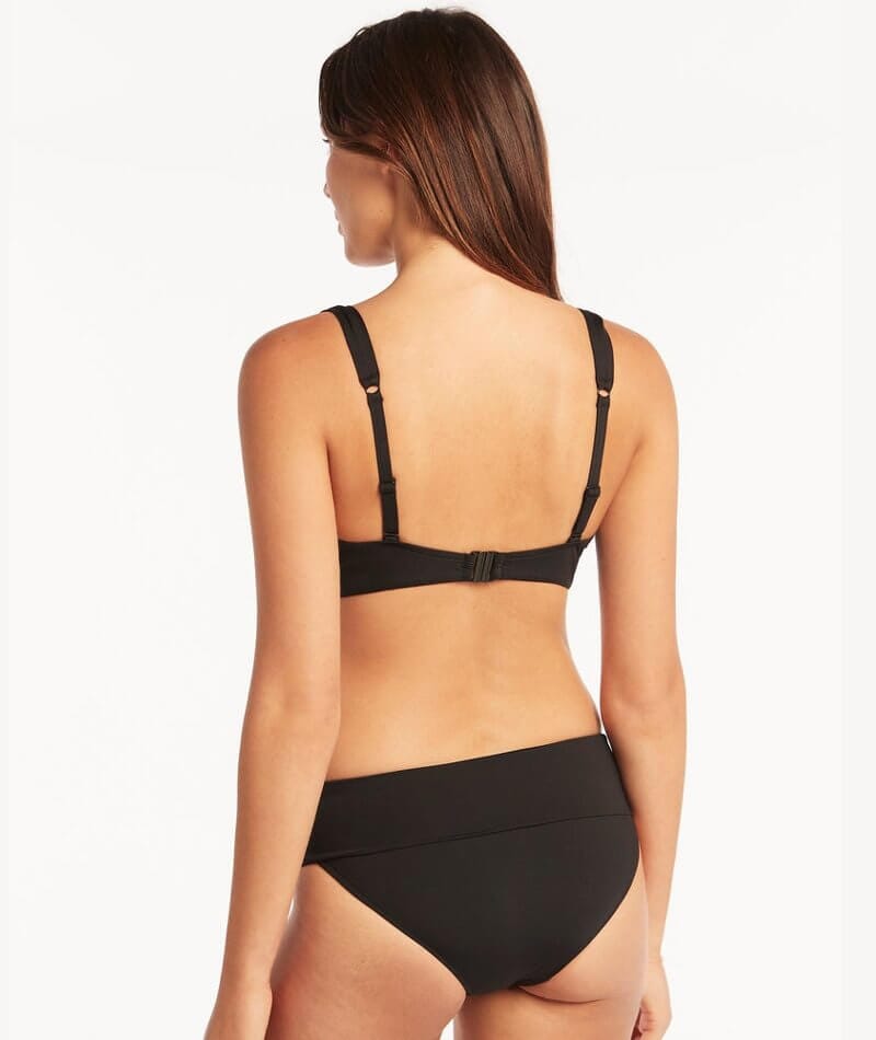 Sea Level Eco Essentials C-D Cup Underwire Bikini Top - Black Swim