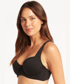 Sea Level Eco Essentials C-D Cup Underwire Bikini Top - Black Swim