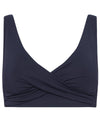 Sea Level Eco Essentials Cross Front Bikini Top - Night Sky Swim