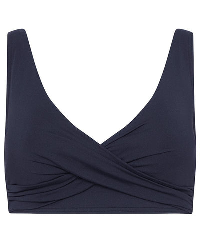 Sea Level Eco Essentials Cross Front Bikini Top - Night Sky Swim