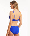 Sea Level Eco Essentials Cross Front Bikini Top - Cobalt Swim