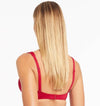 Sea Level Eco Essentials Cross Front Bikini Top - Red Swim