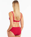 Sea Level Eco Essentials Cross Front Bikini Top - Red Swim