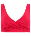 Sea Level Eco Essentials Cross Front Bikini Top - Red Swim