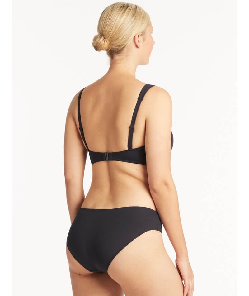 Sea Level Eco Essentials Cross Front G Cup Bikini Top - Night Sky Swim