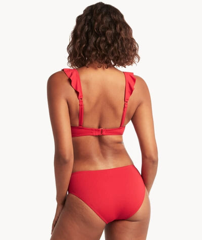 Sea Level Eco Essentials Hipster Bikini Brief - Red Swim