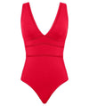 Sea Level Eco Essentials Spliced One Piece Swimsuit - Red Swim