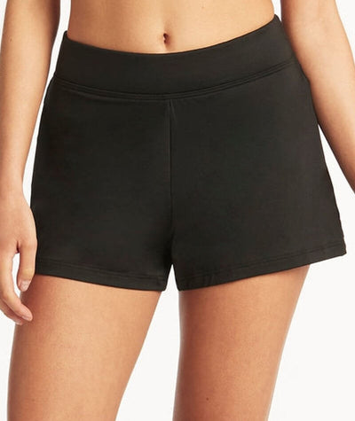 Sea Level Eco Essentials Swim Shorts - Black Swim