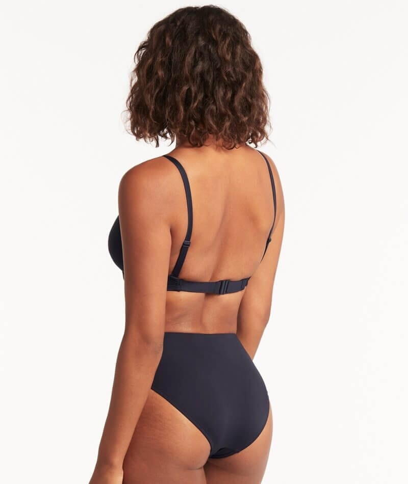 Sea Level Eco Essentials Twist Front DD-E Cup Bikini Top - Night Sky Swim