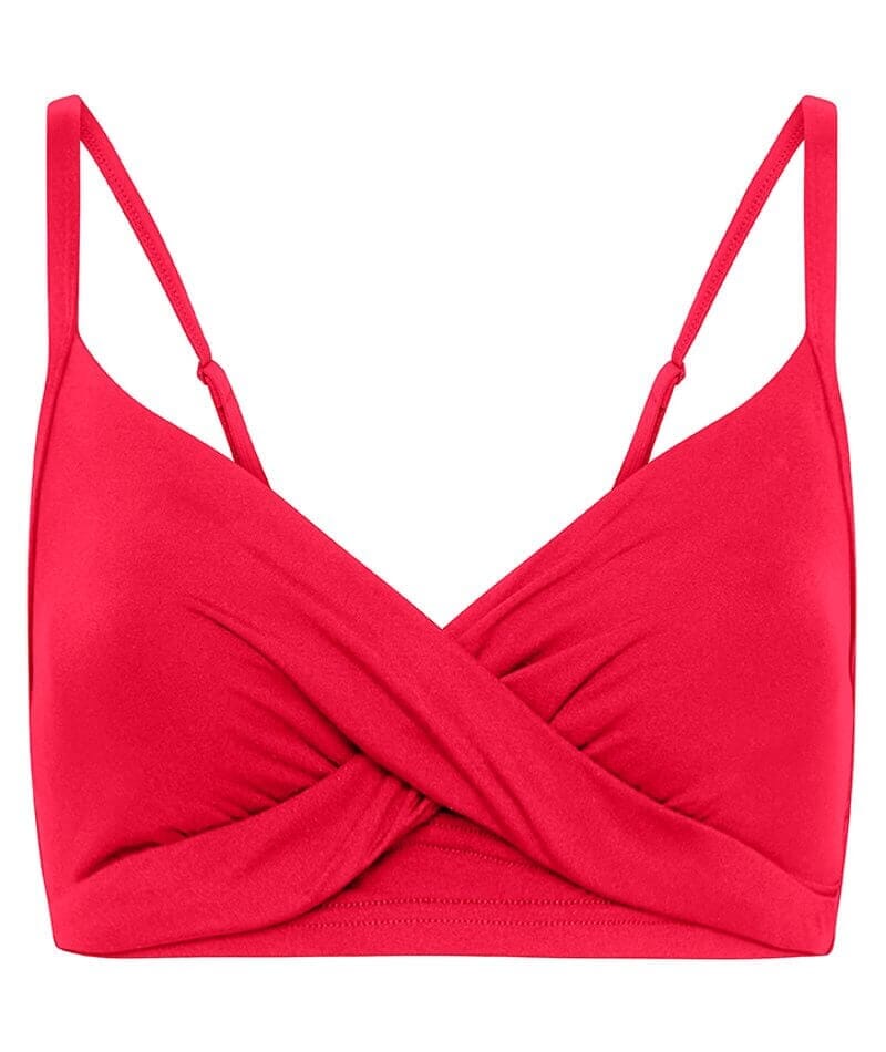 Sea Level Eco Essentials Twist Front DD-E Cup Bikini Top - Red Swim