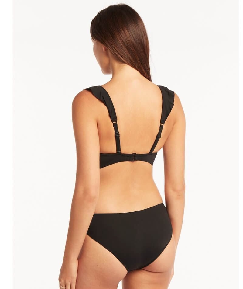 Sea Level Eco Essentials Hipster Bikini Brief - Black Swim