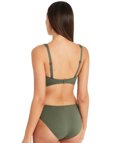 Sea Level Essentials Mid Bikini Brief - Khaki Swim