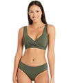 Sea Level Essentials Mid Bikini Brief - Khaki Swim