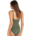 Sea Level Essentials Spliced B-DD Cup One Piece Swimsuit - Khaki Swim