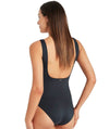 Sea Level Lola Shimmer Square Neck One Piece Swimsuit - Charcoal Swim
